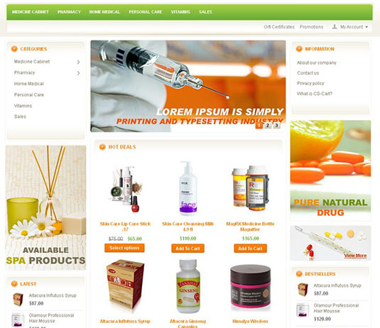 طراحی سایت دارویی - طراحی سایت فروشگاهی