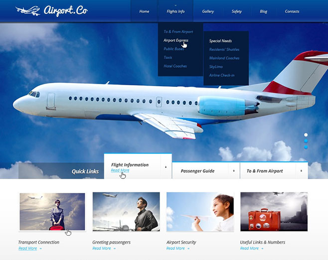 طراحی سایت آژانس هواپیمایی - اهوراوب