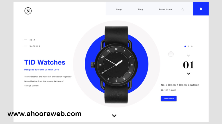 طراحی سایت فروشگاه ساعت فروشی